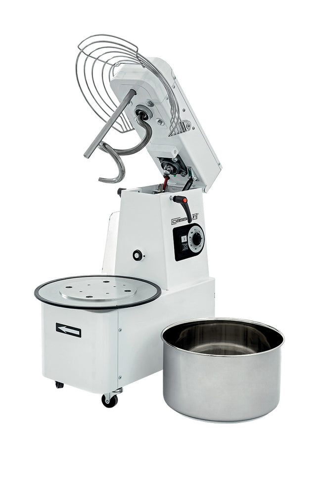 Spiralmixer mit anhebbarem Kopf und abnehmbarer Schüssel 35 kg