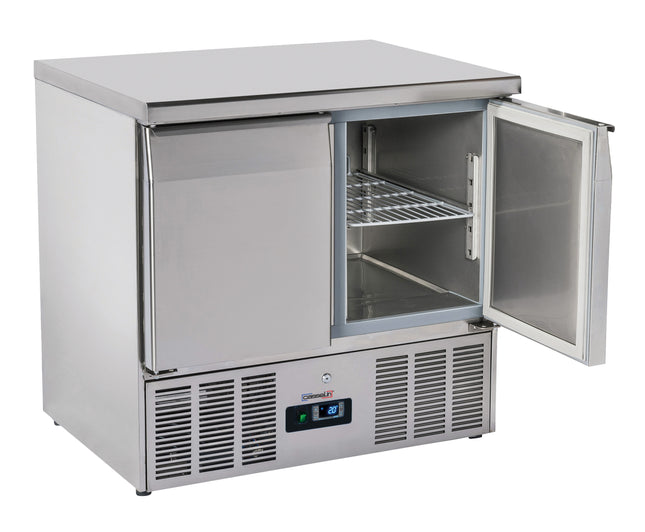 Refrigerated serving table 2 doors GN 1/1