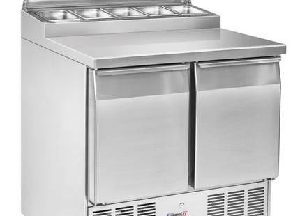Saladette 2 Dörrar 5 x GN 1/6