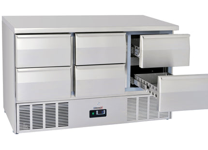 Saladette - Refrigerated serving table 6 drawers GN 1/1