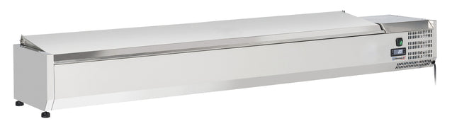 bord-top saladette med låg 10 x GN 1/4