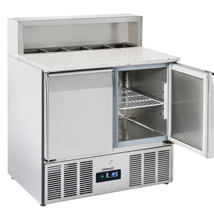 Saladette pour préparation 2 portes GN 1/1 Granit