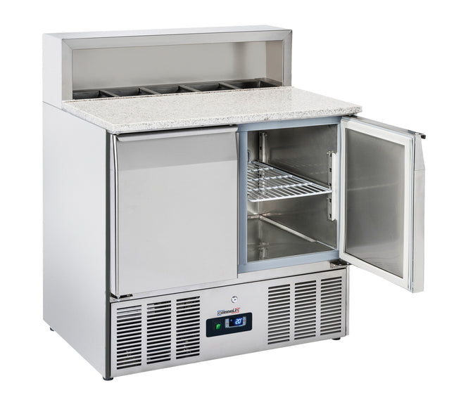 Saladette for preparation 2 doors GN 1/1 Granit
