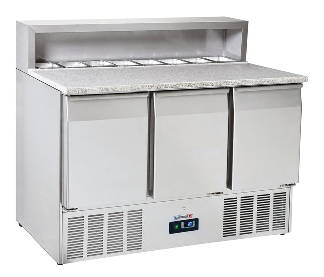 Saladette for preparation 3 doors GN 1/1 Granit