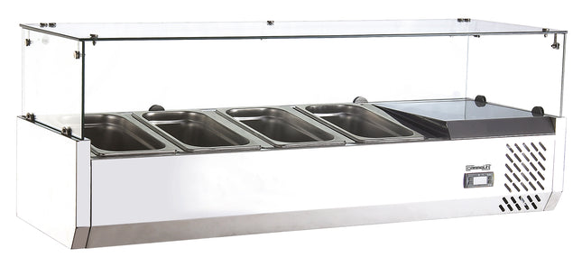 bord-top saladette 4x GN 1/3