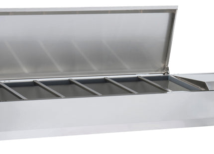 Table-top saladette with lid 5 x GN 1/3 + 1 GN 1/2
