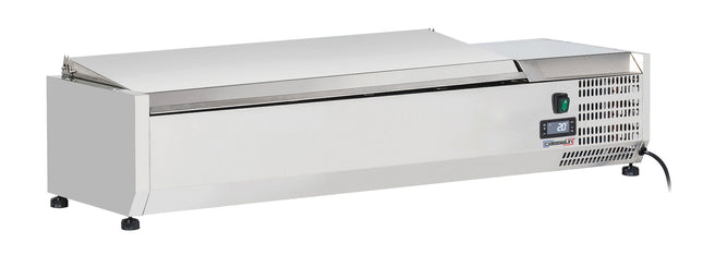bord-top saladette med låg 5 x GN 1/4