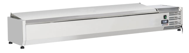 bord-top saladette med låg 8 x GN 1/4