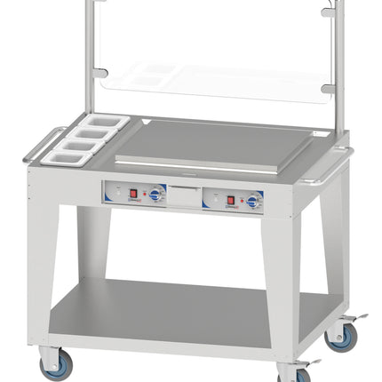 Mobil stativ stekeplate