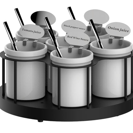 Rotating sauce holder
