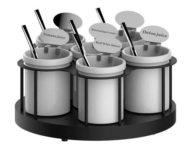 Rotating sauce holder