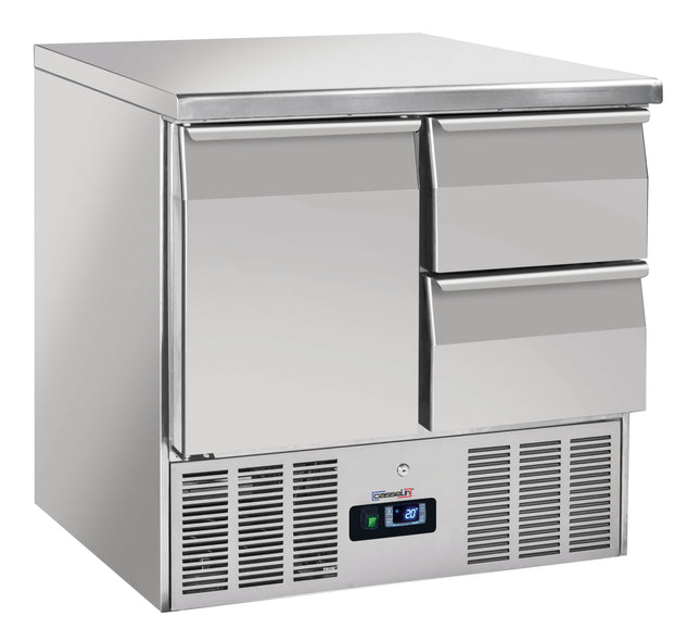Refrigerated serving table 2 drawers 1 door GN 1/1