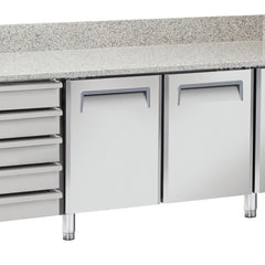 Collection image for: Pizzakühltisch 2 Türen, 5 Schubladen