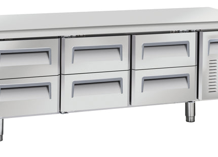 Kølebord 6 skuffer GN 1/1