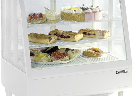Vitrine réfrigérée 100 L blanche