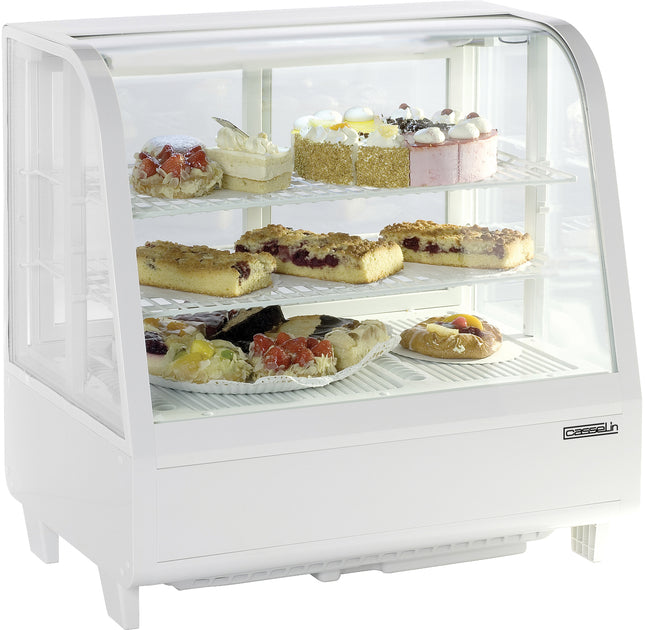 Refrigerated display case 100 L white