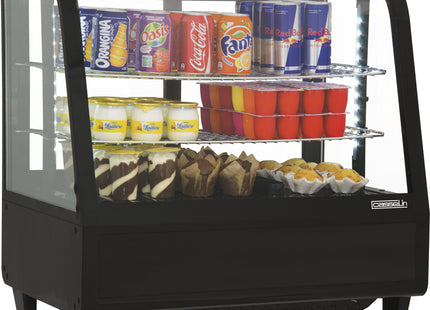 Refrigerated display case 100 L black