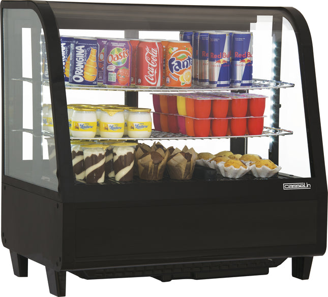 Refrigerated display case 100 L black