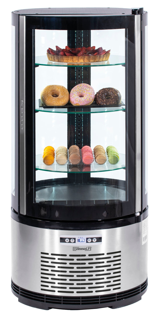 Round refrigerated display case 100 L