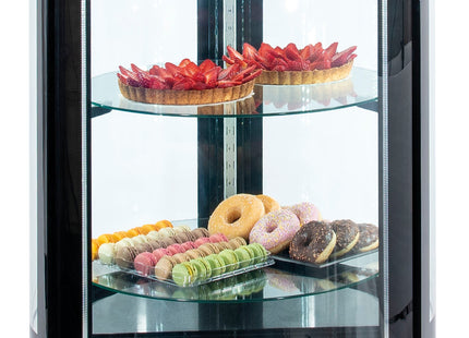 Round refrigerated display case 360 L