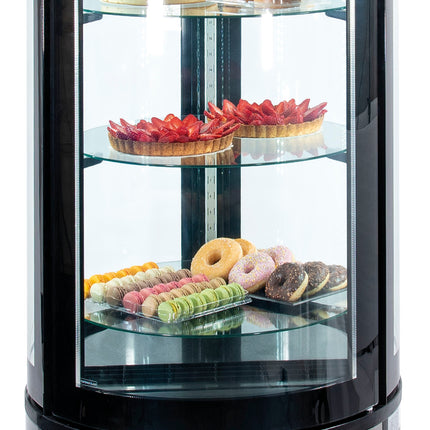 Round refrigerated display case 360 L
