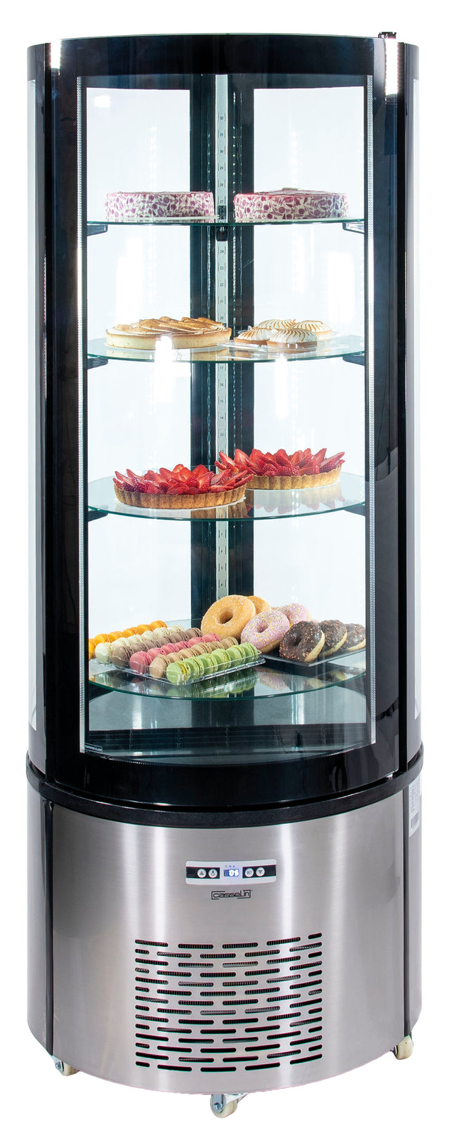 Round refrigerated display case 360 L