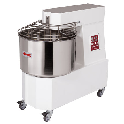 Spiral mixer 42 liters, 2 speeds, - Automatic, digital, on wheels