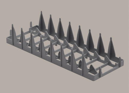 Support pour 8 petits Ø240 mm, panier 400x400 mm