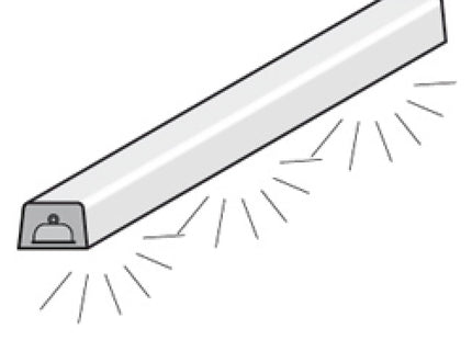 Belysningselement Led, för överbyggnad
