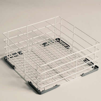 Panier pour verres Ø110 mm, 400x400 mm Rilsan