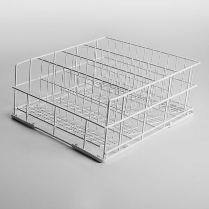 Panier pour verres Ø110 mm, 400x400 mm Rilsan