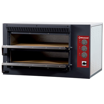 Electric pizza oven, 2 chambers