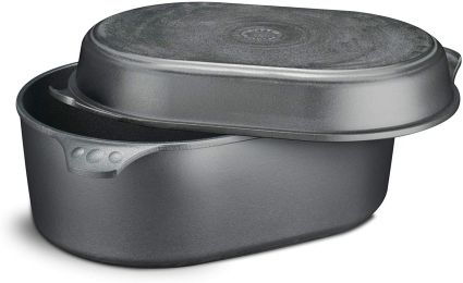 Eurolux Premium Cast Iron Roaster Set, ca 40 x 27 cm