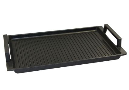 Eurolux Premium Grill Plate with Handles 41 x 24 x 2.5 cm, ribbed