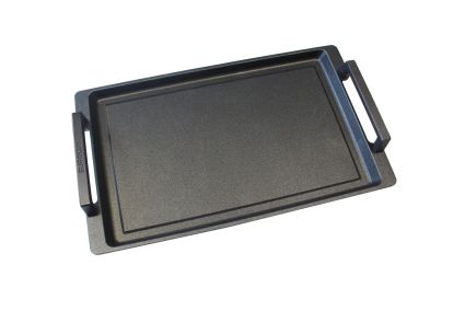 Eurolux Premium Teppanyaki Grill Plate with Stainless Steel Handles 41 x 24 x 2.5 cm, smooth