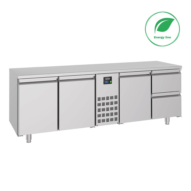 700 KOELKAST 3 DEUREN EN 2 LADEN MONOBLOCK ENERGY LINE