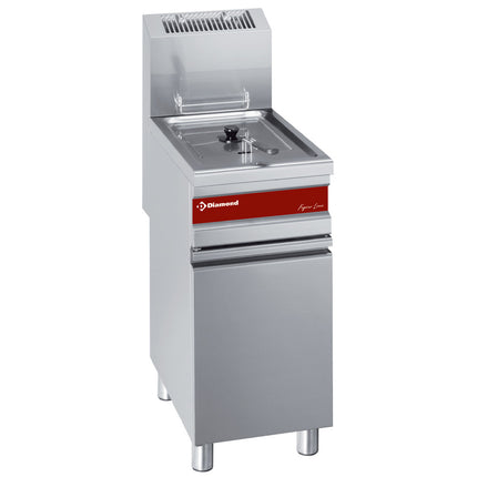 Friteuse gaz mono cuve 15 litres sur placard