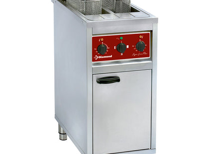 Electrical fryer 2x 10Lit on undercarriage
