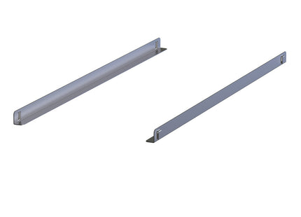 Couple of stainless steel slides (Dx and Gx), EURONORM Line tables
