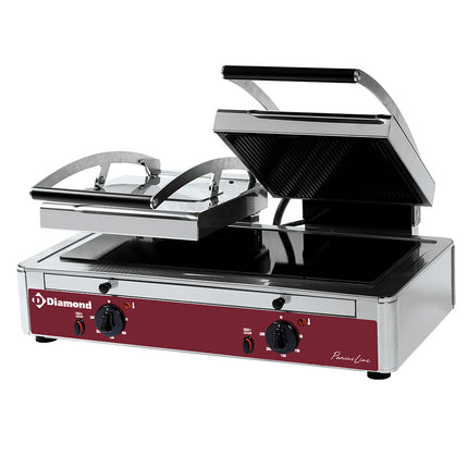 Grill Panini DOBBELT glaskeramisk