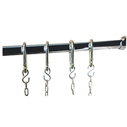 Kit butchery stainless steel bar and 4 hooks (complementary)
