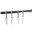 Kit butchery stainless steel bar and 4 hooks (complementary)