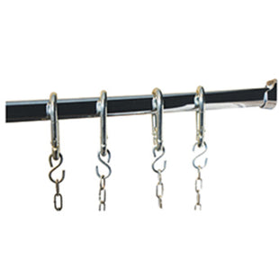 Kit butchery stainless steel bar and 4 hooks (complementary)
