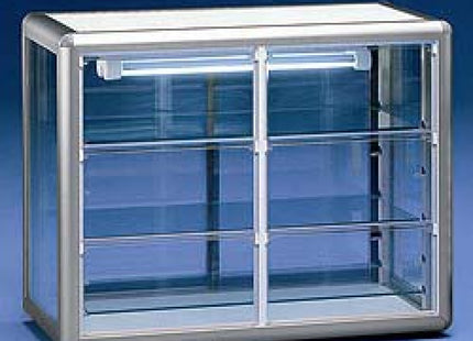 Positive display case 3 glass sides