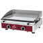 Surface de cuisson lisse, chromée, gaz