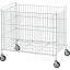 Laundry basket on castors, folding stool