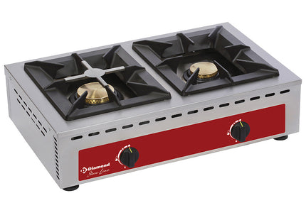 bord rækkevidde, 2 brændere (7+5 kW)