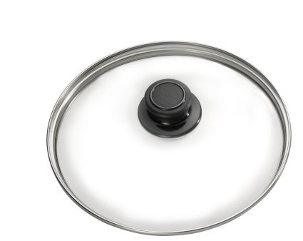 Poklice z bezpečnostního skla Eurolux Ø 30 cm, včetně knoflíku na poklici
