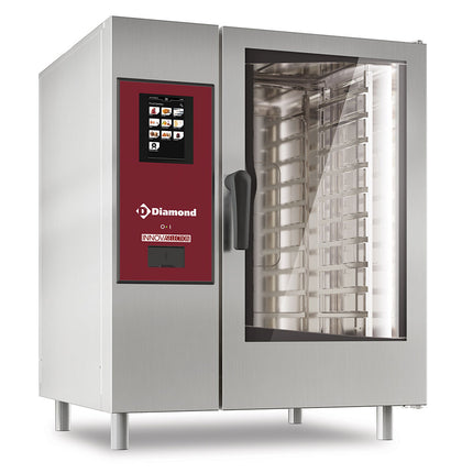 Four gaz "TOUCH" vapeur directe et convection 10x GN 1/1+Nettoyage