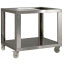 Imitation stainless steel support GL6/35-XLD, with wheels, 2 with brakes